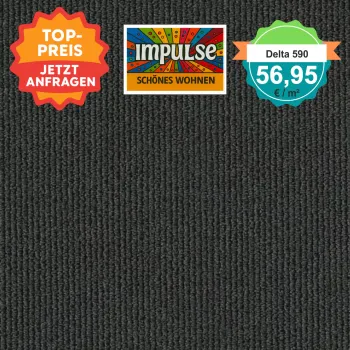 Girloon Delta 590 – robuster Schlingen-Teppichboden in 400 cm Breite